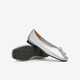 Meilleur 24 Automne Fashion Bow Square Head Light Mouth Chaussures célibataires pour femmes A4502CQ4 Silver 36