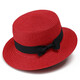 XIANGLANER PARADO CHIRD SABE Mujeres Viajes en verano British Retro Flat Top Hat Fresh Sun Protection Beach Hat tendencia de color caqui Niños (53-55 cm)