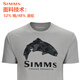 
SIMMS new short-sleeved T-shirt spring and summer breathable and comfortable boys fashion Luya outdoor fishing suit soft and comfortable quick-drying PG-14101 short-sleeved T-shirt black S