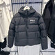 Fila Herren- und Damenbekleidung neue Mode Casual Short -Kapuze -Jacke F11U9902 Flg L.