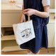 The next day, the Korean Bear canvas bag upgraded, increased, thickened, portable outing storage bag, mobile phone cosmetic bag [Three Bears] Increased price - 5 million sold, popular store products, sold 3 million sold