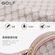 高尔夫（GOLF）女士手拿包大容量双层手抓包长款零钱包时尚卡包手机包时尚手腕包 烟粉杏色