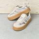 Bestou Frühlings- und Sommereinkaufszentrum Neues Retro dicker Silber Deutsch -Trainingschuhe Frauen Casual Sports Schuhe i9227cm4 Silber/Grau 35