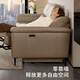 Gujia Home (Kuka) Null-zu-Wand-moderne einfache elektrische Funktion Ledersofa Wohnzimmer 6196 Napa [Miller Brown] 3 Menschen 2 Elektrisch