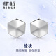 Ming brand jewelry platinum earrings PT950 edge block hexagon fashion simple earrings BFH0082 platinum earrings about 1.14 grams