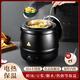 Venus Electronic Warm Soup Pot Commercial Insulated Bucket Soup Pot Warm Porridge Bucket Porridge Pot Electric Heating Insulated Pot Electric Heating Soup Stove 10L Black Drum Type Warm Soup Pot 304 Liner