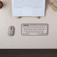 Logitech Fashion Series K380 Bluetooth Tastatur Wireless Tastatur Mac Notebook Tablet iPad Computer Stummschalttastatur Android Mobile Handy Multi-Device Ultra-dünn Haushaltsschokoladen-Tasten Rauch Cloud Grey Grey