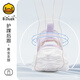 B.duck Little Yellow Entenschuhe Mädchen Sneaker Summer Hollow atmable Prinzessin Einzelschuhe Single Net Casual Schuhe 5009 Silberpulver 27