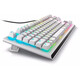 Alienware AW420K white TKL wired gaming keyboard mechanical keyboard cherry red shaft RGB lighting new style white RGB multi-color backlight, cherry red shaft