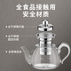 金灶（KAMJOVE） 玻璃泡茶壶 飘逸杯小茶道杯304茶水分离杯耐热玻璃茶壶迷你茶具 【断水利落】AM-718 250ml