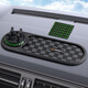 Digalun Drei-in-Eins-Auto-Instrumententafel Anti-Rutsch-Pad Central Steuerauto Mobiltelefonhalterung Temporärer Parknummer-Plattenlager Ornamente