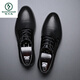 Capa de la cabeza de pájaros carpintería Sandalias de hombres de vaca Summer Summer Genuine Leather Leather Cuero Zapatos de cuero de negocios Altura casual, alaño, zapatos para hombres de Lace-Up para hombres 9928 Sandalias huecas negras 37 plantillas