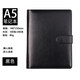 XUCHEN Simple Business A5 Loose-leaf notebook notebook black 100 sheets 6 holes replaceable inner core high-end leather surface notebook working notepad diary detachable gift souvenir