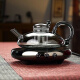 Miaopule Light Luxury Rat Tail Glass Teapot Teapot High Temperature Resistant Filtration Thickened Tea Tail Pot Heat-Resistant Glass Tea Set 1L Ash Rat Tail Pot + Six Cups 601mL (Inclusive)-700mL (Inclusive)