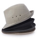 Changyin Summer summer cool hat men's hat top hat sun hat linen jazz hat spring and autumn linen beige slightly small 57 cm
