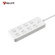 BULL (BULL) Protección de ultra potencia NUEVO SOCKE/CONTERACIÓN NACIONAL NACIONAL/TIERRA/CUBIERTO/RODO enchufe/conector/conector/cable/placa de arrastre GN-B2080 Interruptor de control general de 8 posiciones Longitud completa 2 metros