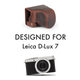 Megagear Mg1697 Immer bereit für die Lederkamera -Koffer Leica D -Lux 7 - Zimt