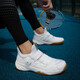 
VANCROUG badminton shoes men's and women's shoes new professional shock-absorbing and anti-slip wear-resistant tennis shoes breathable ultra-light rubber sole couple's shoes white 40