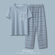 Feimaibo Pajamas para hombres Algodón de algodón de algodón corto de manga corta y se pueden usar ropa de casa fuera del hogar para hombres Traje delgado de algodón delgada HD3523 Hombres 4xl