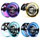 HKGX YOYO Children's Toys Competition Special Yoyo Live Sleep Automatic Yoyo Introduction Garçons débutants Raising Alliage Pondéré Yoyo [Tulu Gold]