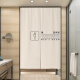 ROBTM bathroom door curtain commercial bathroom blocking curtain cloth curtain punch-free partition curtain toilet special half curtain can be customized simple toilet 22 width 80cm * height 120cm