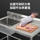 Commercial stainless steel sink with stand kitchen single and double sinks for washing dishes and vegetables wash basin with platform canteen extra thick 120*60*80 single sink left platform