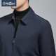 
Jinlilai [machine-washable wool] Spring and summer new jacket for men's lapel warm administrative business casual classic jacket 95L1 Navy Blue XL (180)