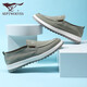 Seven Wolf Herrenschuhe Sommereis Ice Silk Canvas Schuhe Herrenschuhe Männer weicher Sohle bequeme faule lässige Schuhe Ein Fuß atmungsaktiv und geruchssicher 1187 Grün 40 - großer Größe