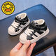 
G.DUCKKIDS baby shoes winter soft sole toddler shoes 01-2 years old girls baby cotton shoes men plus velvet thickened warm shoes plus velvet beige inner length 13.0cm size 18