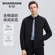 Shanshan Shanshan Dads Geburtstagsgeschenkjacke Herren Frühling vielseitig windprofessioneller Ständer Kragenjacke Casual Herrenjacke Top Black M / [Vorgeschlagen 105-115jin [Jin gleich 0,5 kg]]