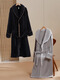 Yalu Nightgown Men's Automn and Winter Style Coral Velvet Plus Velvet Bathroped Bathrobe Robe Pajamas Men's grande taille Home Clothing NSCBF-YA Black Broidered Nightgown XL 135-155Jin [Jin est égal à 0,5 kg]