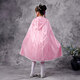 Bear Elf Frozen Cloak Princess Aisha Châle avec manteau pour enfants pour l'extérieur de la taille du manteau de velours coréen bleu de fils de fils d'été (recommandé d'être environ 90-120 de haut)