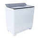 WEILI 20kg double barrel double cylinder washing machine semi-automatic, super large capacity, strong decontamination, double copper motor, easy to wash large parts 20kg XPB200-9896S English Grey