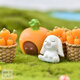 Micro-landscape resin small rabbit ornaments Mini animal bonsai succulent decoration cute desktop ornaments House