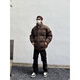 Digada Retro verdickte Brot-Baumwolljacke für Männer und Frauen Winter lose Baumwolljacke für Männer und High-End-Männerjacke für Männer lässige Baumwolljacke für Männer Elfs-D831 Black 2xl