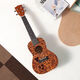 
Maureen Ukulele Beginners Men and Women Students Children Small Guitar Piano Peach Blossom Core Wood Introduction High-Pretty Graffiti Musical Instruments 23-inch Smoked Purple Official Standard