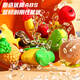 
AOBEIBY Children's Fruit Cut Le Boys and Girls Play House Peeling Durian Big Orange Simulation Fruit Vegetable Toys New Year Gift