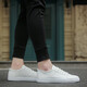 Wangzhibu Canvas Schuhe Herren 2025 Frühling und Herbst Neue Freizeitschuhe Herren koreanische Version VERSATILE FOLIG COLOR TOOD SHOUS Flat-LOLED-Schnüre-up White Schuhe 1712 White 41