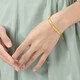 
Zhou Shengsheng Gold Bracelet Bracelet Foot Gold Butterfly Bracelet Wedding Gift 15812K Priced 06 circles 16.85 grams