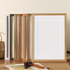 Senmiao solid wood a4 photo frame table blank calligraphy French painting picture frame wall hanging 4k wooden frame 8k frame can be customized and self-assembled Teak color-selected solid wood can be customized 4 opening wall hanging can place 38.2*53.2cm
