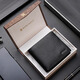 Mengtejiao [begrenzter Zeitrabatt] Herrenbrieftasche Kurzer Kuhlatten-Mehrzweck-Ticket-Clip für Business Wallet, um Freunden Geburtstagsgeschenk zu geben