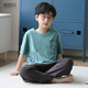 MANNIDO MEN MEN'S BIG KINDER KINDER FRINGE UND AUTUMN PURE COTTOME Kurzärärmelhosen Pyjamas Set Dünn Cartoon Teenager Hauskleidung kann außerhalb N9901 getragen werden