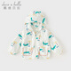 DAVE&BELLA boys' anti-UV jacket hooded children's top thin baby sun protection clothing summer new skin clothing white background printing 110 cm (recommended height 100-110cm)