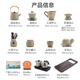 Made in Tokyo, complete set of tea sets, tea tray, table cup, kung fu brewing, automatic water supply, Ru kiln with 20 heads