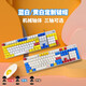 罗技（Logitech）K845机械键盘 游戏办公键盘 全尺寸背光电竞有线键盘 TTC轴系列 K845茶轴-蓝白高达