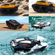 Saut-baleine télécommande voiture amphibie télécommandation télécarrière réservoir télécarrière voiture hors route véhicule pour enfants toys garçons cadeaux d'anniversaire cadeau amphibie norme officielle de voiture-norme (25 minutes de durée de vie de la batterie)