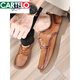 Kadile Crocodile Casual Leather Shoes Men's Genuine Leather Summer Breathable Beef Tendon Sole Wide Foot Men's Toe Layer Cowhide Thick Sole Men's Casual Shoes Black 15051 Genuine Leather Four Seasons Shoes 38