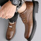 Starhead Woodpecker Starhead Woodpecker Herrenschuhe 2024 Herumn Herumn Neues echtes Leder lässig atmungsaktives Geschäft weicher alleiniger Lederschuhe Herrenarbeitschuhe FS9908 Brown 42