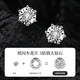 China gold pt950 platinum earrings for women diamond earrings platinum earrings birthday gift for girlfriend and wife platinum six-prong earrings-diamond car flower