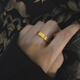 Fat Donglai's same style 18K gold heritage ring discount store ancient method gold-filled non-fading aperture ring classic index finger 210 ancient method ring US size 11